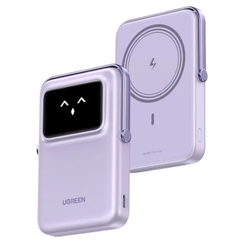 Внешний аккумулятор UGREEN PB764 UNO 10000mAh 20W Qi2 (Purple)