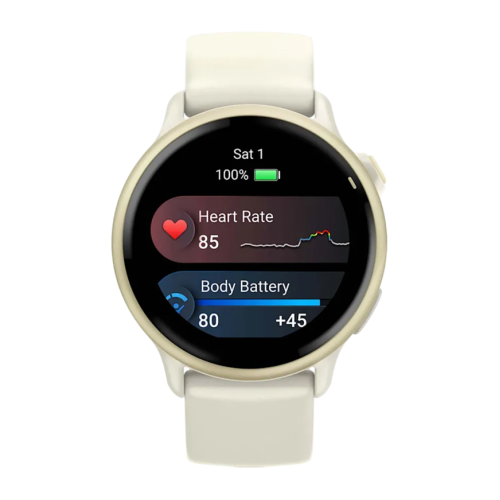 Умные часы Garmin vivoactive 6, силиконовый ремешок цвета кости