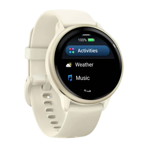 Умные часы Garmin vivoactive 6, силиконовый ремешок цвета кости - изображение 3