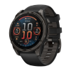 Умные часы Garmin fenix 8, 47 мм, AMOLED, титан с DLC, сапфир, силиконовый ремешок цвета чёрный/«серая галька»