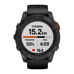 Умные часы Garmin fenix 7 Pro Solar Edition, 47 мм, чёрный силиконовый ремешок