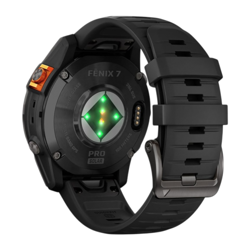 Умные часы Garmin fenix 7 Pro Solar Edition, 47 мм, чёрный силиконовый ремешок - изображение 1