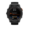 Умные часы Garmin fenix 7 Pro Solar Edition, 47 мм, чёрный силиконовый ремешок - миниатюра 2