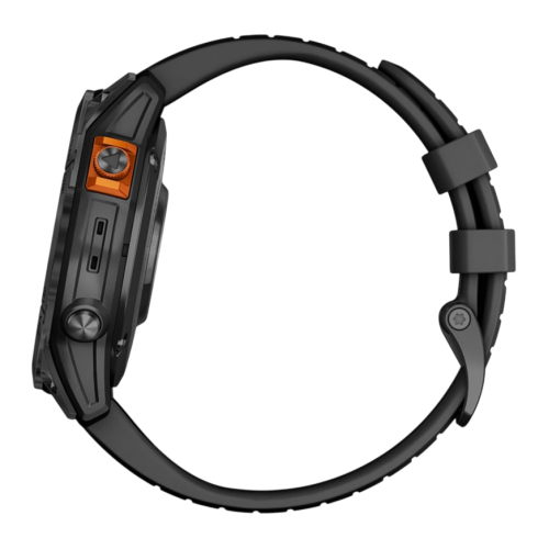 Умные часы Garmin fenix 7 Pro Solar Edition, 47 мм, чёрный силиконовый ремешок - изображение 3