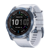 Умные часы Garmin fenix 7X Sapphire Solar Edition, 51 мм, силиконовый ремешок цвета «Уайтстоун» - миниатюра 2