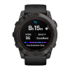 Умные часы Garmin fenix 7X Pro Sapphire Solar Edition, 51 мм, чёрный силиконовый ремешок