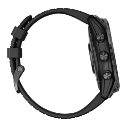 Умные часы Garmin fenix 7X Pro Sapphire Solar Edition, 51 мм, чёрный силиконовый ремешок - изображение 2