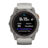 Умные часы Garmin fenix 7X Pro Sapphire Solar Edition, 51 мм, силиконовый ремешок цвета «серый туман»/«жжёный апельсин»