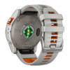 Умные часы Garmin fenix 7X Pro Sapphire Solar Edition, 51 мм, силиконовый ремешок цвета «серый туман»/«жжёный апельсин» - миниатюра 1