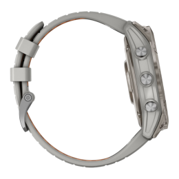 Умные часы Garmin fenix 7X Pro Sapphire Solar Edition, 51 мм, силиконовый ремешок цвета «серый туман»/«жжёный апельсин» - изображение 3