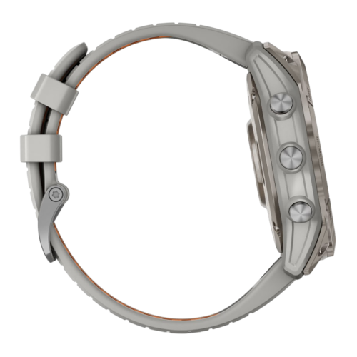 Умные часы Garmin fenix 7X Pro Sapphire Solar Edition, 51 мм, силиконовый ремешок цвета «серый туман»/«жжёный апельсин» - изображение 3