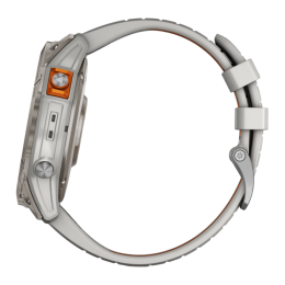 Умные часы Garmin fenix 7X Pro Sapphire Solar Edition, 51 мм, силиконовый ремешок цвета «серый туман»/«жжёный апельсин» - изображение 6