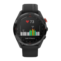 Умные часы Garmin Approach S62, чёрный силиконовый ремешок