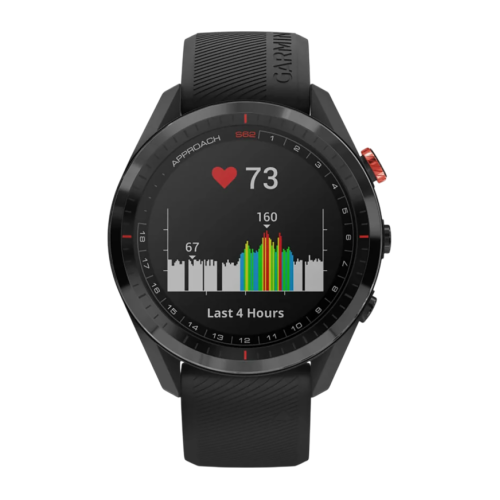 Умные часы Garmin Approach S62, чёрный силиконовый ремешок