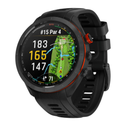 Умные часы Garmin Approach S70, 47 мм, чёрный силиконовый ремешок - изображение 1