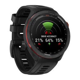Умные часы Garmin Approach S70, 47 мм, чёрный силиконовый ремешок - изображение 2