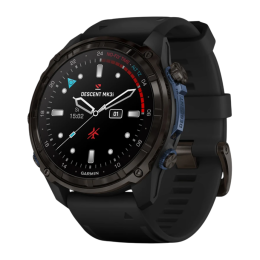 Умные часы Garmin Descent Mk3i, 51 мм, чёрный силиконовый ремешок - изображение 1