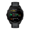 Умные часы Garmin Forerunner 165, силиконовый ремешок цвета чёрный/синевато-серый
