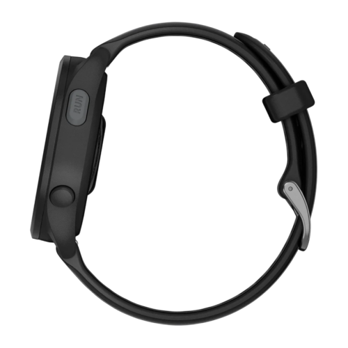Умные часы Garmin Forerunner 165, силиконовый ремешок цвета чёрный/синевато-серый - изображение 4