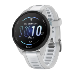 Умные часы Garmin Forerunner 165, силиконовый ремешок цвета «туманный серый»/«Уайтстоун» - изображение 1