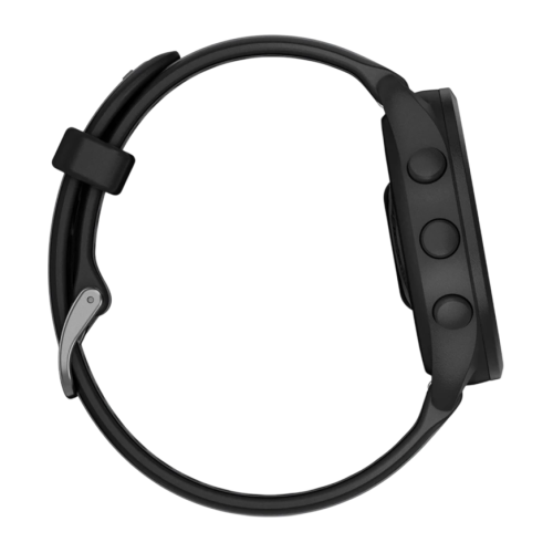 Умные часы Garmin Forerunner 165 Music, силиконовый ремешок цвета чёрный/синевато-серый - изображение 2
