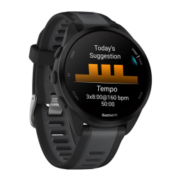 Умные часы Garmin Forerunner 165 Music, силиконовый ремешок цвета чёрный/синевато-серый - изображение 3
