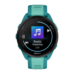 Умные часы Garmin Forerunner 165 Music, силиконовый ремешок цвета бирюзовый/«аква»