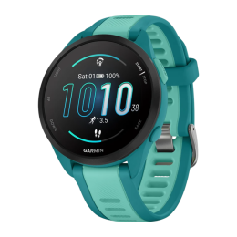 Умные часы Garmin Forerunner 165 Music, силиконовый ремешок цвета бирюзовый/«аква» - изображение 1