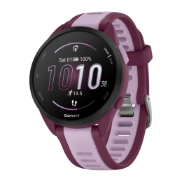 Умные часы Garmin Forerunner 165 Music, силиконовый ремешок цвета «ягодный»/лиловый - изображение 1
