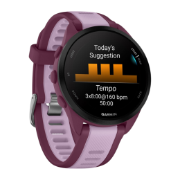 Умные часы Garmin Forerunner 165 Music, силиконовый ремешок цвета «ягодный»/лиловый - изображение 3
