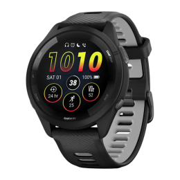 Умные часы Garmin Forerunner 265, 46 мм, силиконовый ремешок цвета чёрный/«серая пудра» - изображение 1