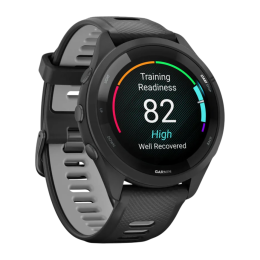 Умные часы Garmin Forerunner 265, 46 мм, силиконовый ремешок цвета чёрный/«серая пудра» - изображение 3