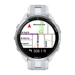 Умные часы Garmin Forerunner 965, силиконовый ремешок цвета «Уайтстоун»/«серая пудра» - изображение 3