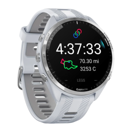 Умные часы Garmin Forerunner 965, силиконовый ремешок цвета «Уайтстоун»/«серая пудра» - изображение 5