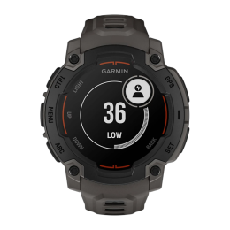 Умные часы Garmin Instinct E, 45 мм, силиконовый ремешок угольного цвета