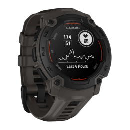 Умные часы Garmin Instinct E, 45 мм, силиконовый ремешок угольного цвета - изображение 2