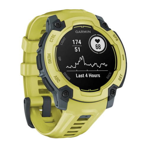 Умные часы Garmin Instinct E, 45 мм, силиконовый ремешок цвета «электрический лайм» - изображение 2