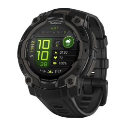Умные часы Garmin Instinct 3, 45 мм, AMOLED, чёрный силиконовый ремешок - изображение 1