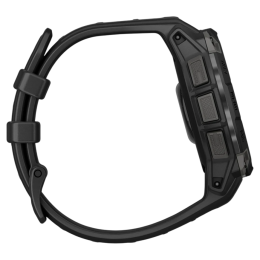 Умные часы Garmin Instinct 3, 45 мм, AMOLED, чёрный силиконовый ремешок - изображение 4