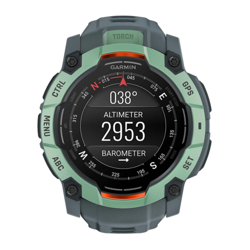 Умные часы Garmin Instinct 3, 50 мм, AMOLED, силиконовый ремешок сумеречного цвета