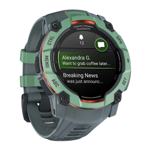 Умные часы Garmin Instinct 3, 50 мм, AMOLED, силиконовый ремешок сумеречного цвета - изображение 3