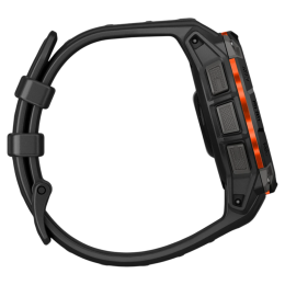 Умные часы Garmin Instinct 3, 45 мм, Solar, чёрный силиконовый ремешок - изображение 1