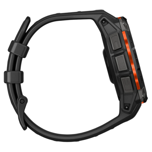 Умные часы Garmin Instinct 3, 45 мм, Solar, чёрный силиконовый ремешок - изображение 1