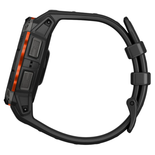 Умные часы Garmin Instinct 3, 45 мм, Solar, чёрный силиконовый ремешок - изображение 4
