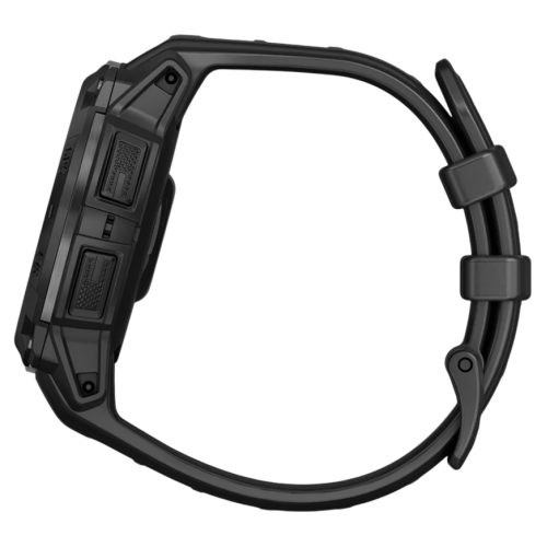 Умные часы Garmin Instinct 3, 45 мм, Solar, Tactical Edition, чёрный силиконовый ремешок - изображение 2