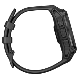 Умные часы Garmin Instinct 3, 45 мм, Solar, Tactical Edition, чёрный силиконовый ремешок - изображение 3