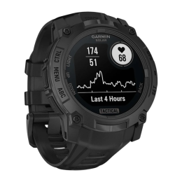 Умные часы Garmin Instinct 3, 50 мм, Solar, Tactical Edition, чёрный силиконовый ремешок - изображение 2