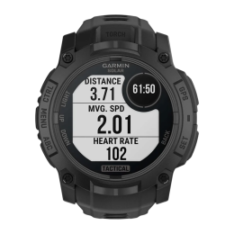 Умные часы Garmin Instinct 3, 50 мм, Solar, Tactical Edition, чёрный силиконовый ремешок - изображение 3