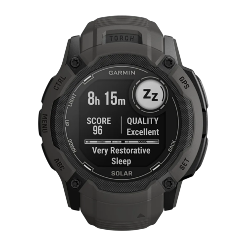 Умные часы Garmin Instinct 2X Solar Standard Edition, 50 мм, силиконовый ремешок графитового цвета