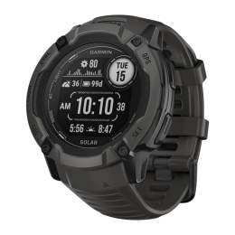 Умные часы Garmin Instinct 2X Solar Standard Edition, 50 мм, силиконовый ремешок графитового цвета - изображение 1